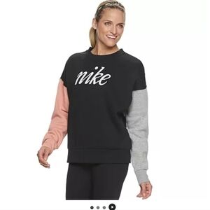 Nike Sportswear Fleece Colorblock Sweatshirt, sz XS